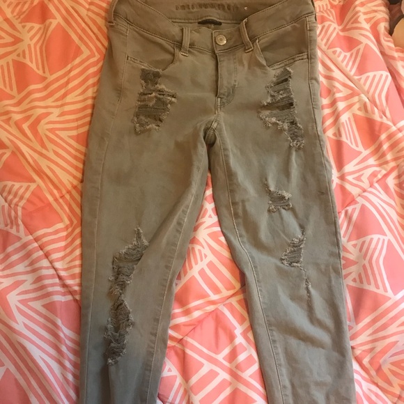 Grey American Eagle Jeans - Picture 1 of 5